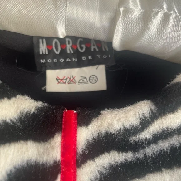 SOLD RARE Morgan De Toi two piece faux fur zebra set - Picture 3 of 6